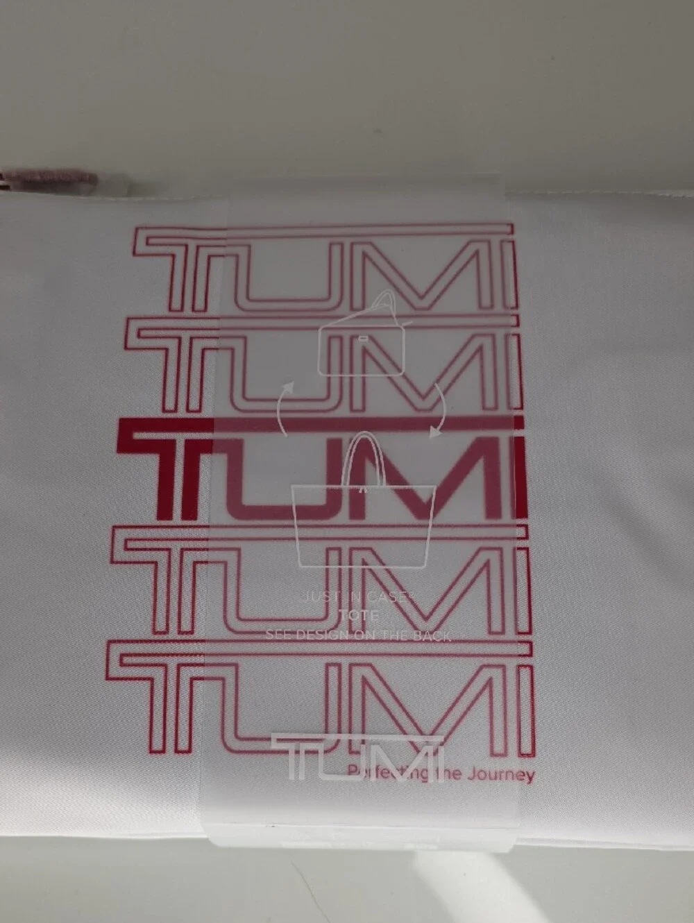 Tumi Voyageur Just In Case Tote White/Red